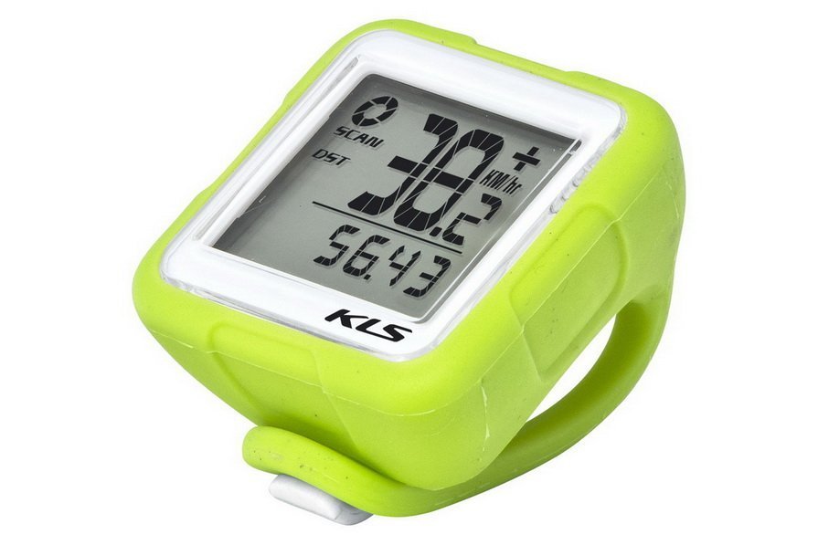 Велокомпьютер KLS REFLEX WL, лайм, 14 функций Велокомпьютер KLS REFLEX WL, лайм, 14 функций