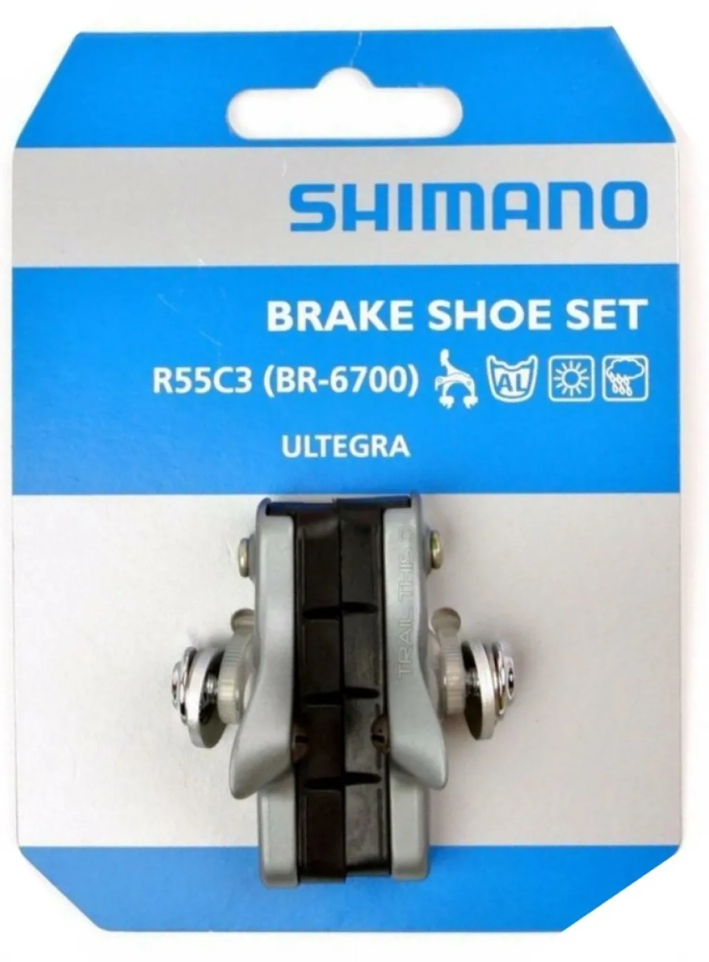 Гальмівні колодки Shimano R55C3 ULTEGRA silver