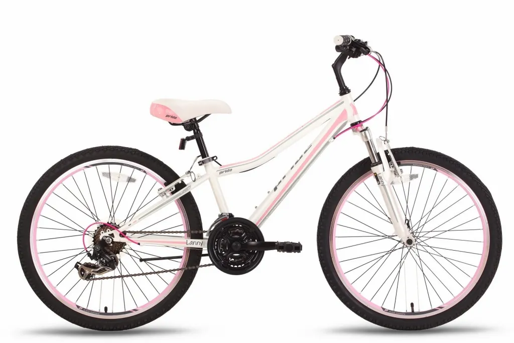 Велосипед PRIDE LANNY 21SP 2016 бело-розовый матовый