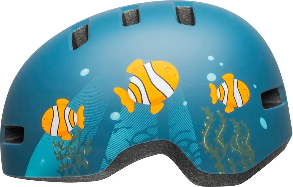 Шлем детский Bell Lil Ripper clown fish matte gray-blue