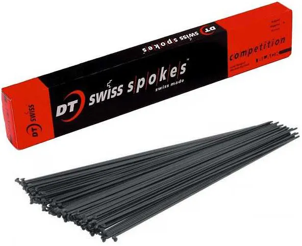 Спица DT Swiss Champion чёрная 2.0 мм 256 нержавеющая сталь (100шт.)