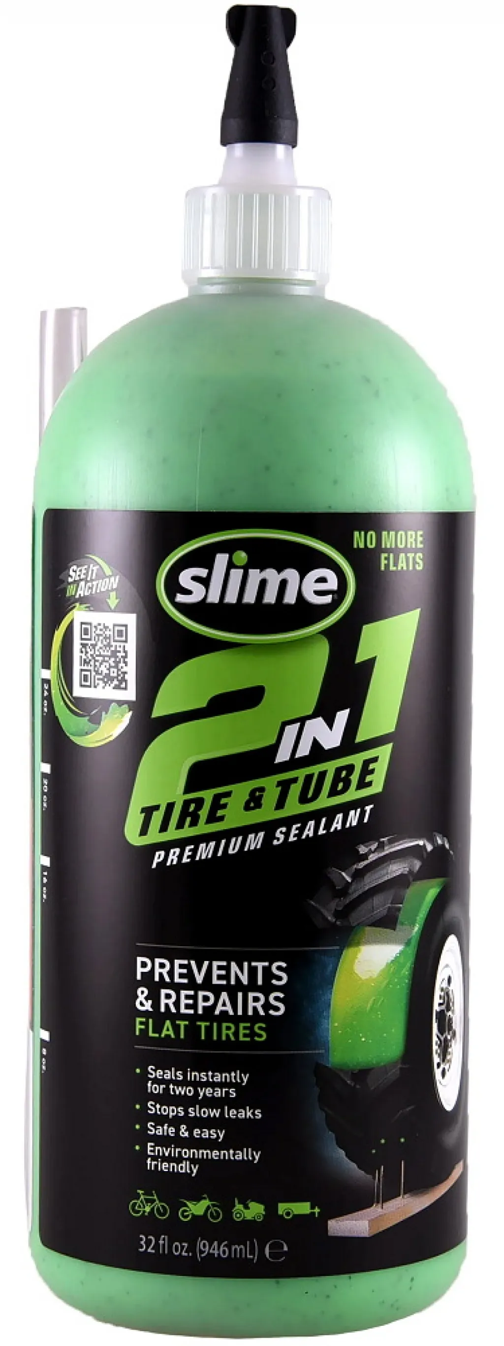 Герметик для безкамерних покришок Slime 2-in-1 Premium, 946 мл