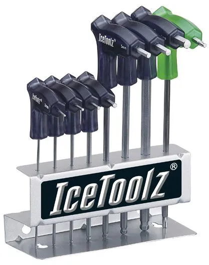 Набір ключів ICE TOOLZ 7M85 шестигранників д / майстер. 2x2.5x3x4x5x6x8 мм, з ручками і заокругленим кінцем