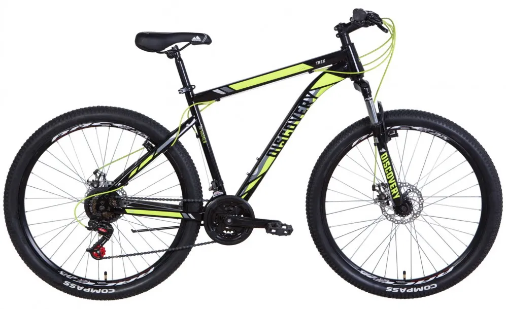 Велосипед 27.5" Discovery TREK AM DD (2021) чорно-зелений