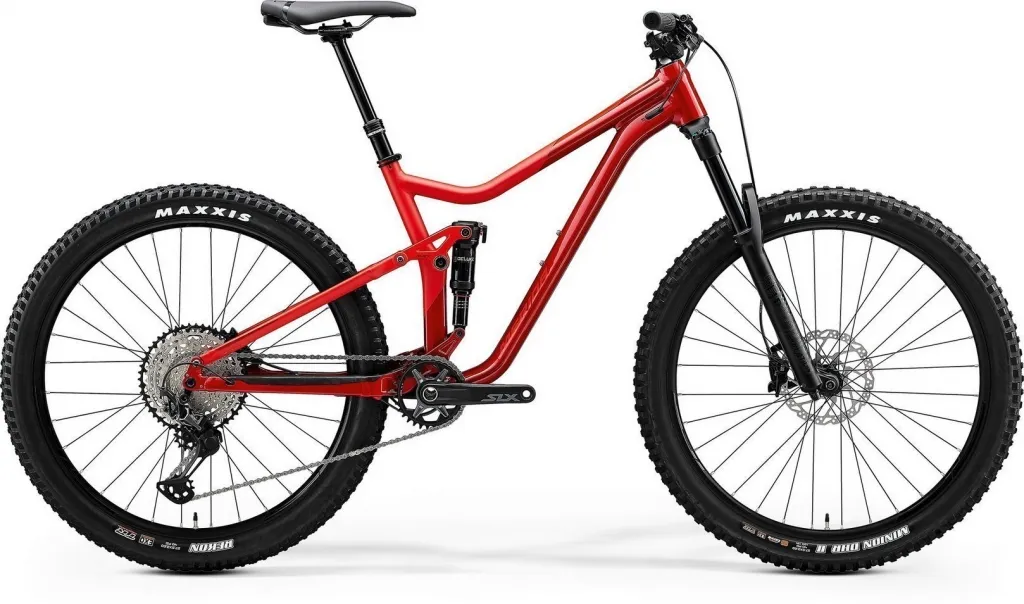 Велосипед 27.5" Merida ONE-FORTY 700 (2020) glossy x'mas red / matt red