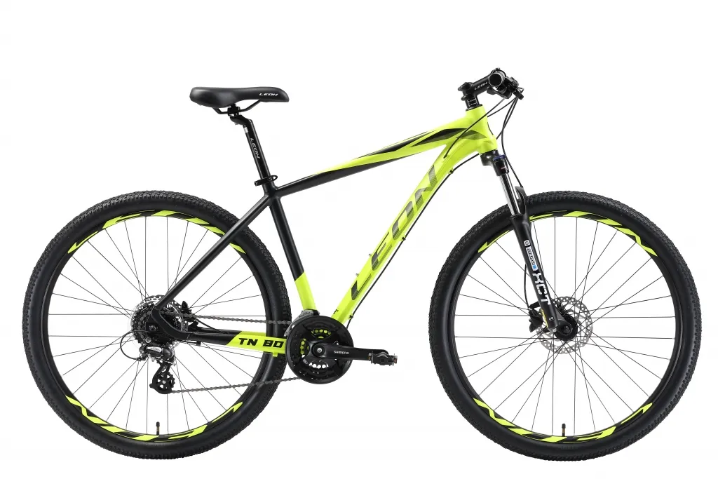 Велосипед 29" Leon TN 80 HDD желтый акцент с черным 2018