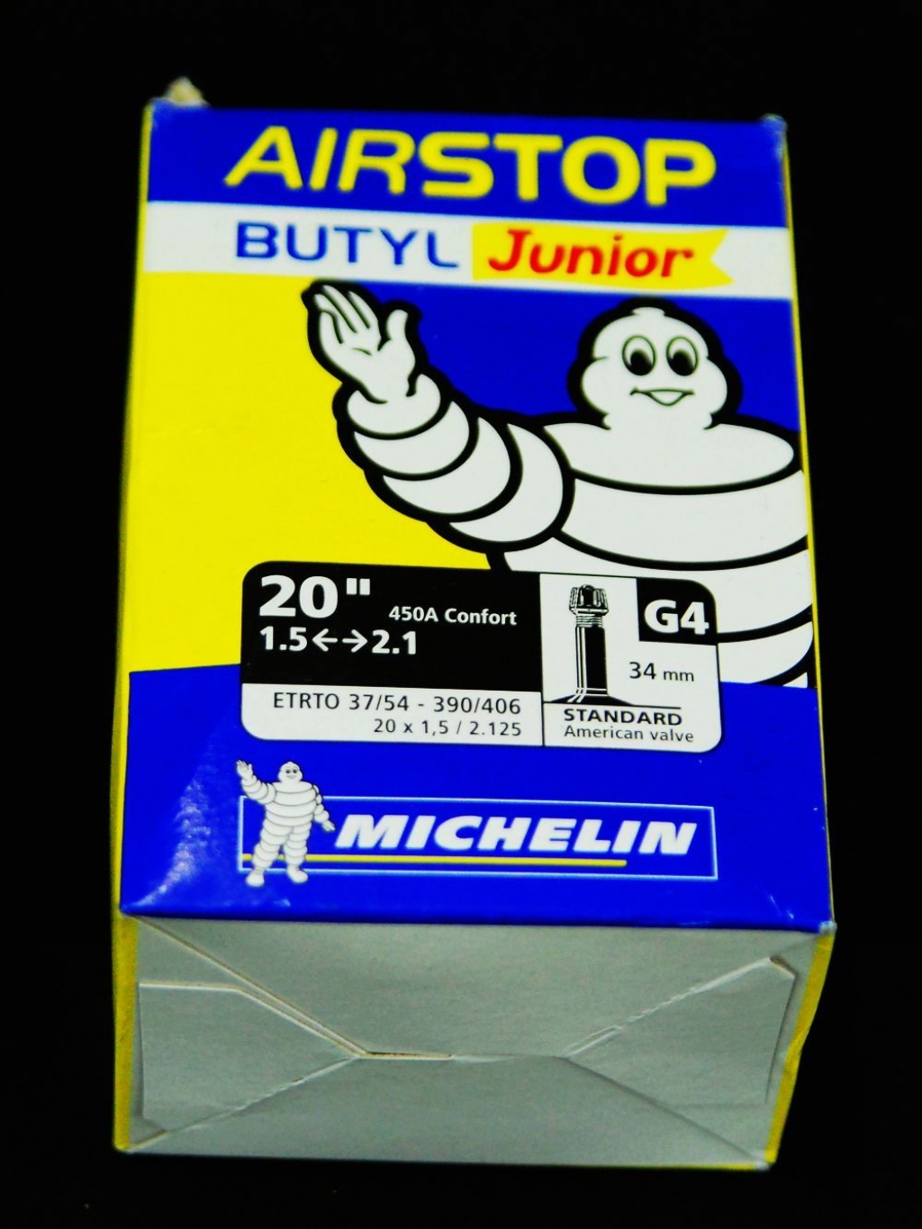 Камера Michelin G4 AIRSTOP, MTB 20" (37/54X390/406) ST Камера Michelin G4 AIRSTOP, MTB 20" (37/54X390/406) ST