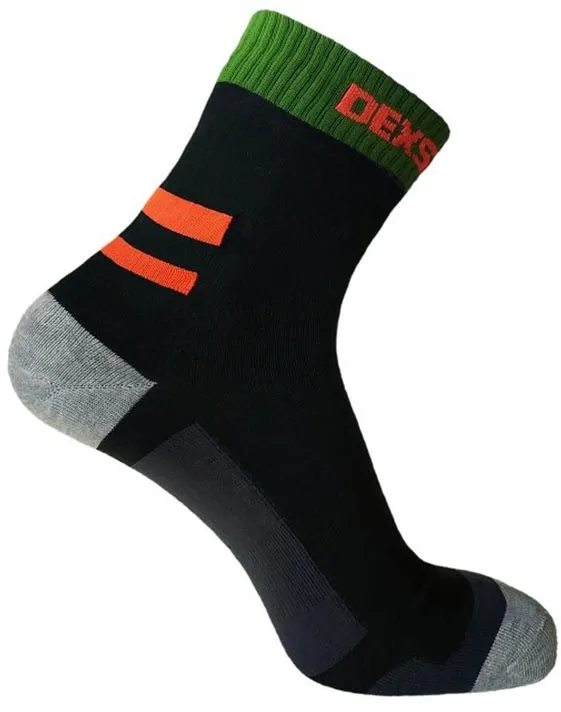 Шкарпетки водонепроникні  Dexshell Running, з помаранчевими смугами