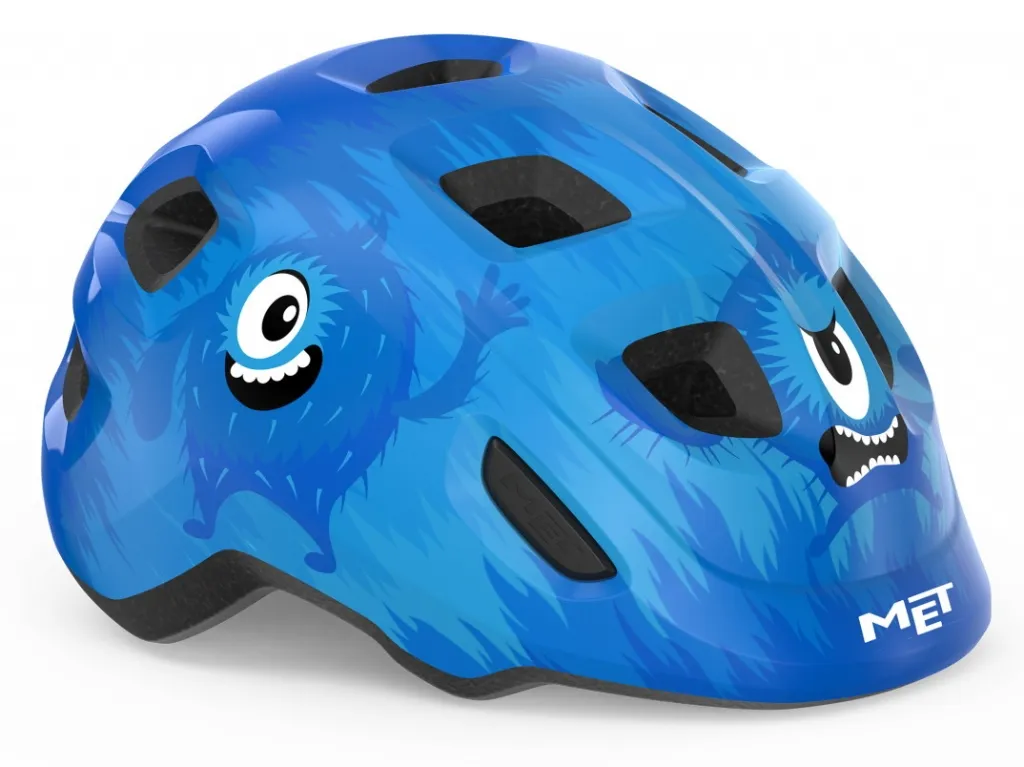 Шлем детский MET HOORAY blue monsters glossy