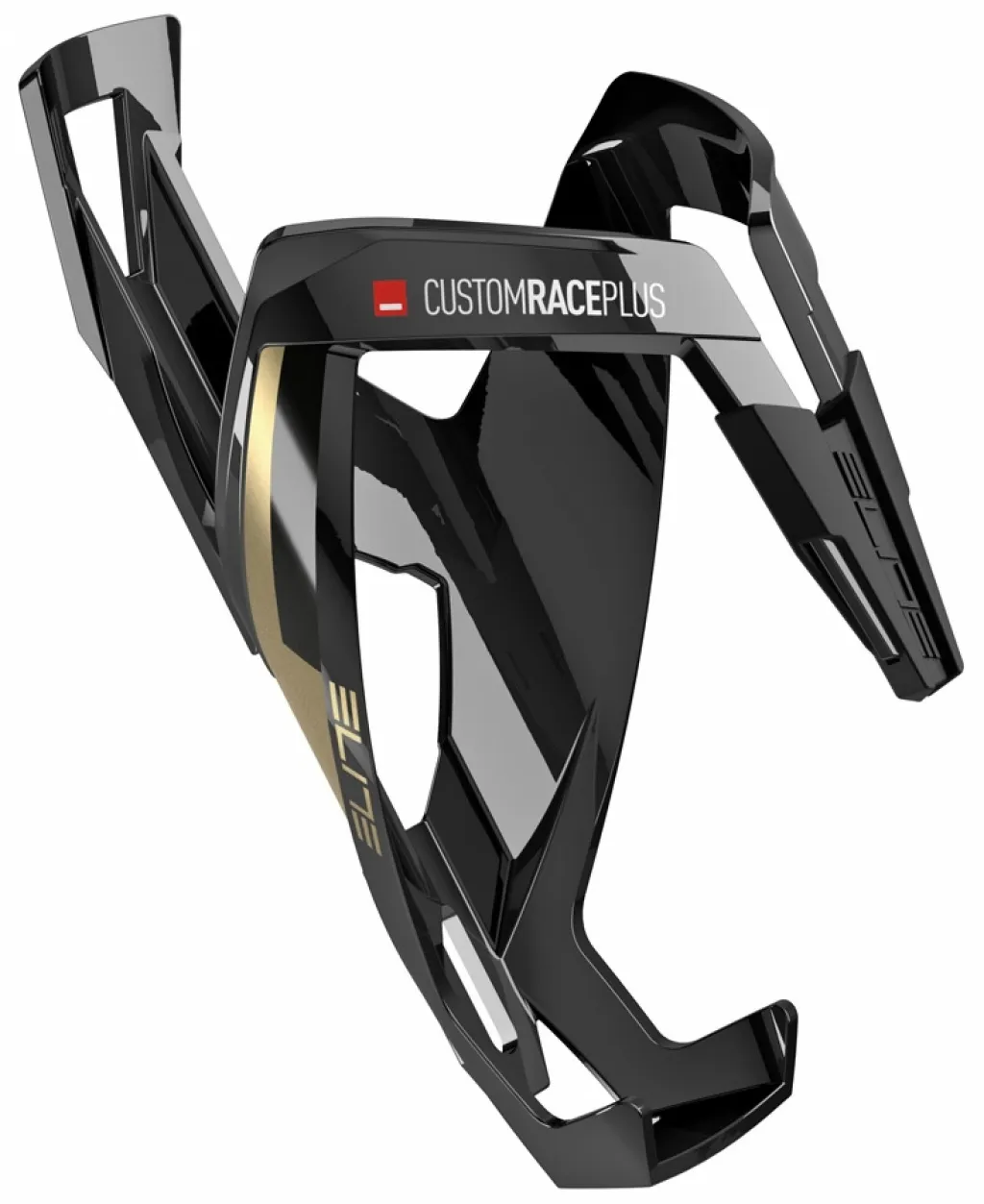Флягодержатель ELITE Custom Race Plus, black/gold