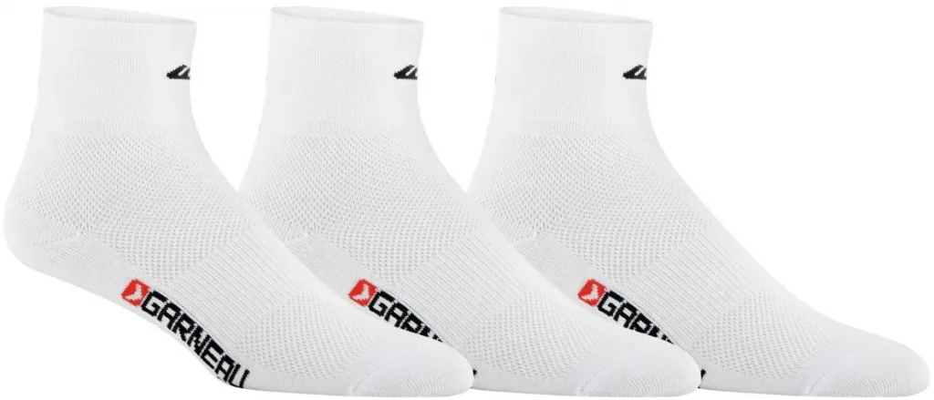 Носки Garneau Mid Versis Cycling Socks (3-pack) белые