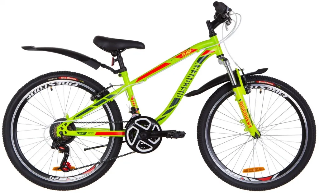 Велосипед 24" Discovery FLINT AM Vbr 2019 зелено-красный (м)