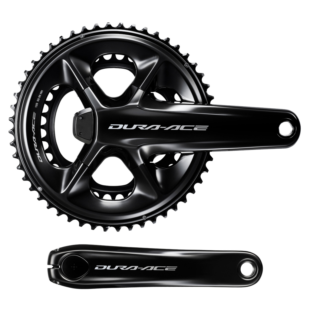 Шатуни Shimano FC-R9200-P Dura-Ace 12-speed 54/40T 172.5mm, з вимірювачем потужності, black