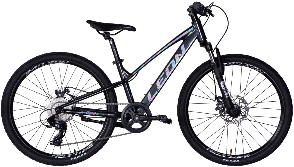 Велосипед 24" Leon Junior DD CS (2025) чорний Велосипед 24" Leon Junior DD CS (2025) чорний
