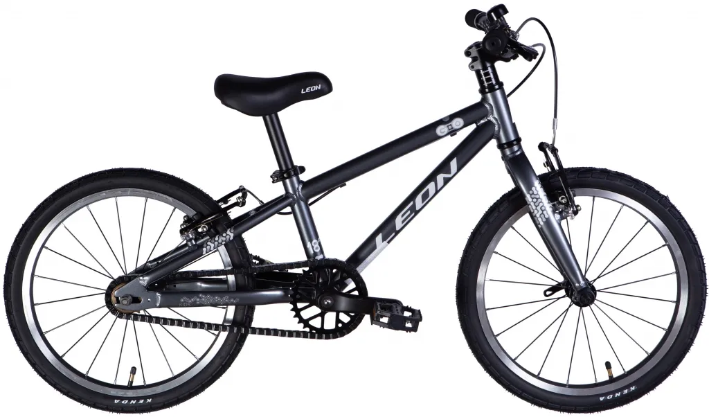 Велосипед 18" Leon GO Vbr FR (2025) сірий Велосипед 18" Leon GO Vbr FR (2025) сірий