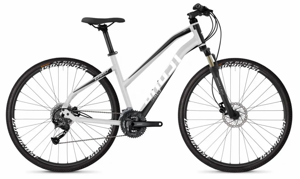 Велосипед 28" Ghost Square Cross 1.8 W iridium silver / jetblack / starwhite