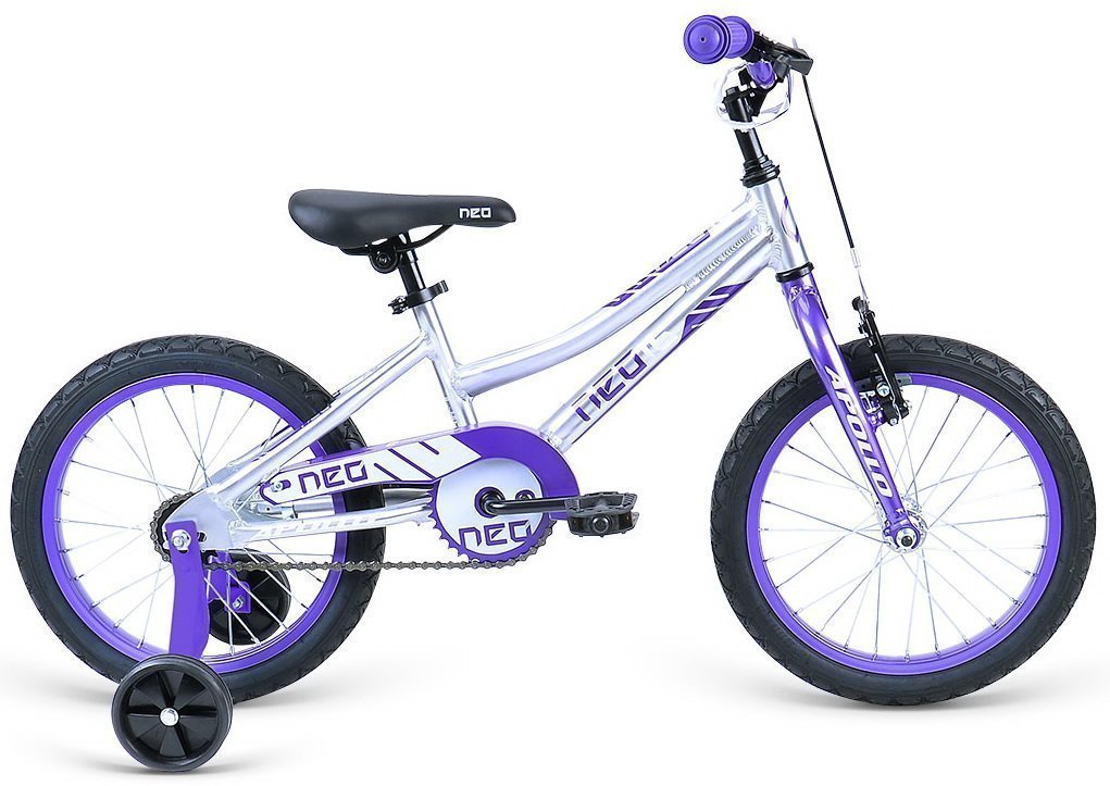 Велосипед 16" Apollo Neo 16 girls фиолетовый/белый