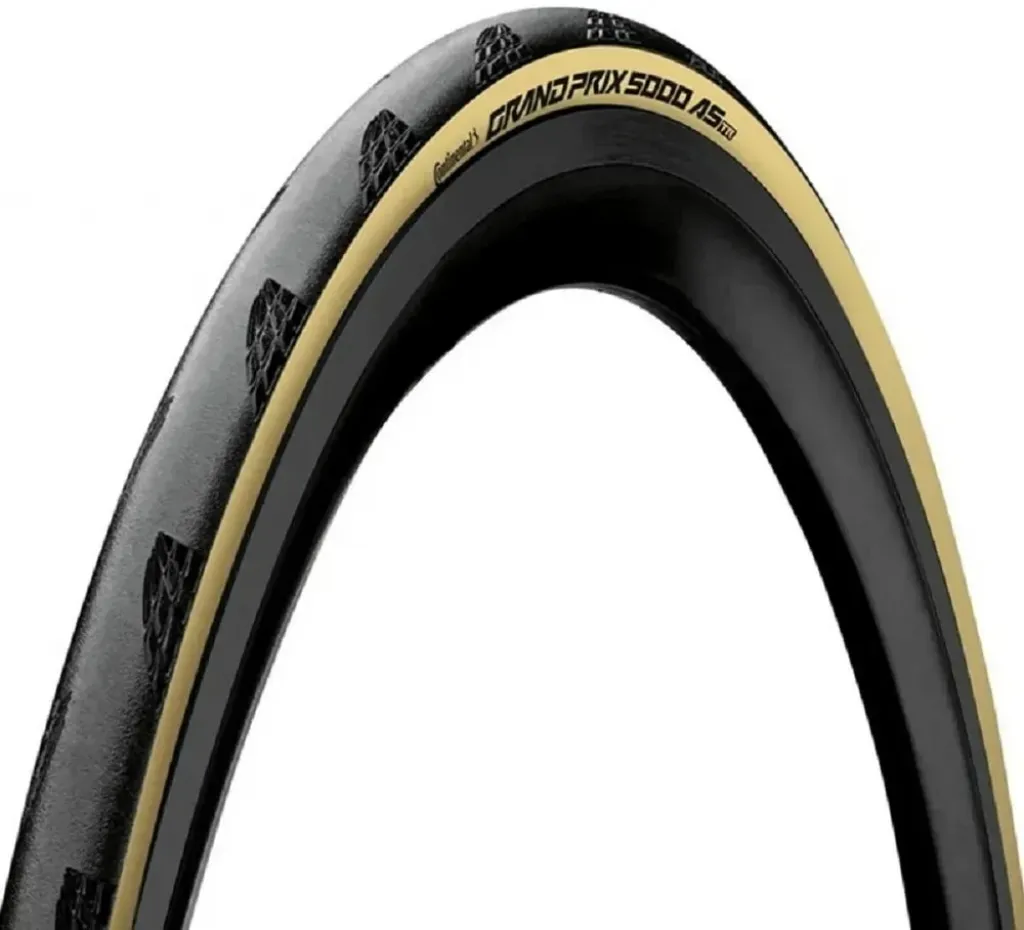 Покрышка 700 x 28C (28-622) Continental Grand Prix 5000 AllSeason (BlackChili, Vectran Breaker, LazerGrip, ACT, folding) black/cream TPI 2/220 340g
