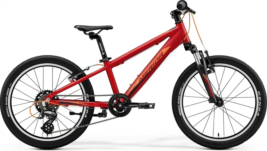 Велосипед 20" Merida Matts J.20 (2020) silk x'mas red (orange / black)