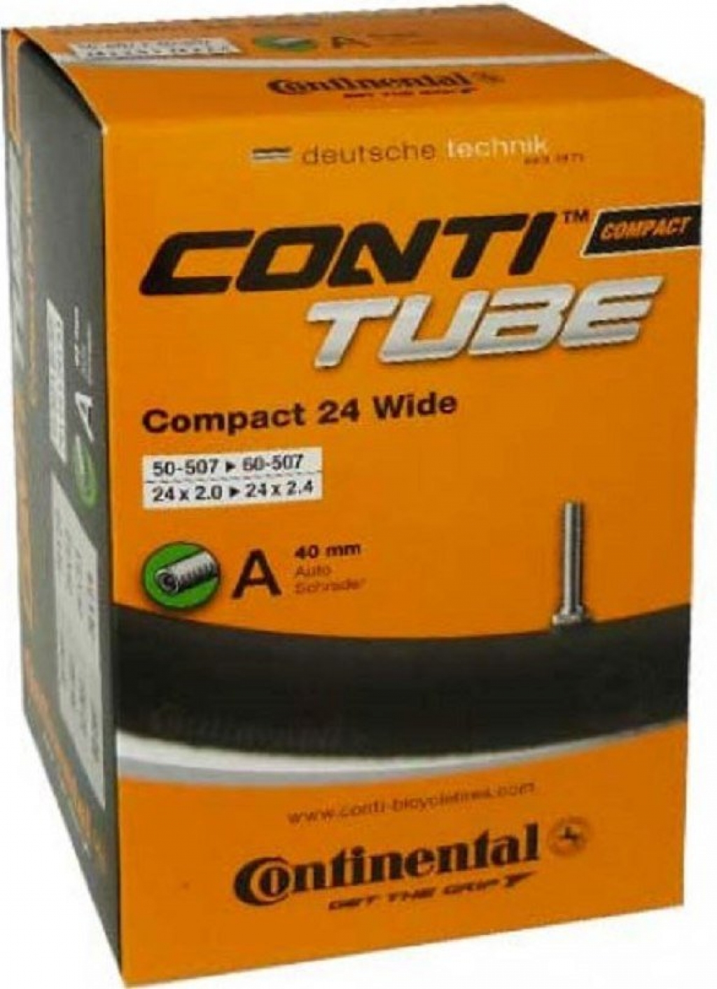 Камера Continental Compact 24" x 2.0-2.4 wide, 50-507 - 60-507, AV40mm Камера Continental Compact 24" x 2.0-2.4 wide, 50-507 - 60-507, AV40mm