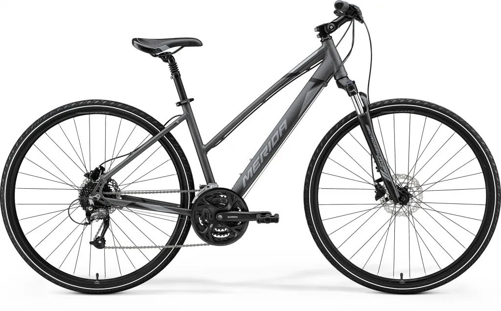 Велосипед 28" Merida CROSSWAY 40 L (2021) silk anthracite(grey/black)