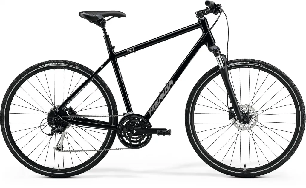 Велосипед 28" Merida CROSSWAY 100 (2023) glossy black