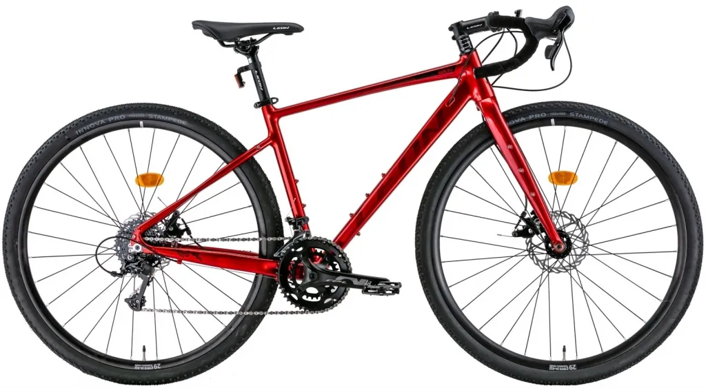 Велосипед 28" Leon GR-90 DD (2022) красный с черным
