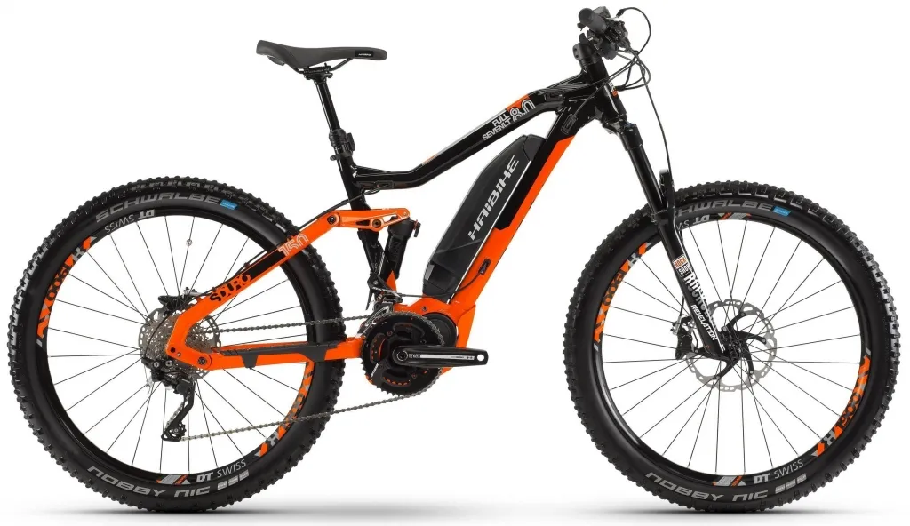 Велосипед 27.5" Haibike SDURO FullSeven LT 8.0 500Wh 2019 чорно-помаранчевий