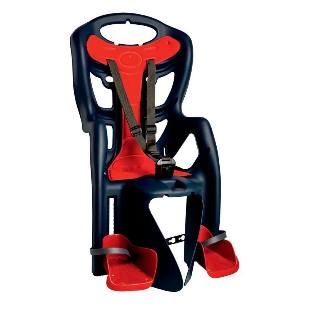 Крісло BELLELLI Pepe Clamp до 22кг (синий с красным) на багажник