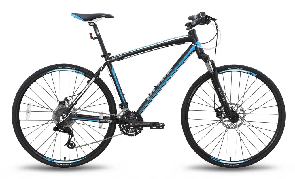 Велосипед PRIDE CROSS 2.0 2015 черно-синий матовый
