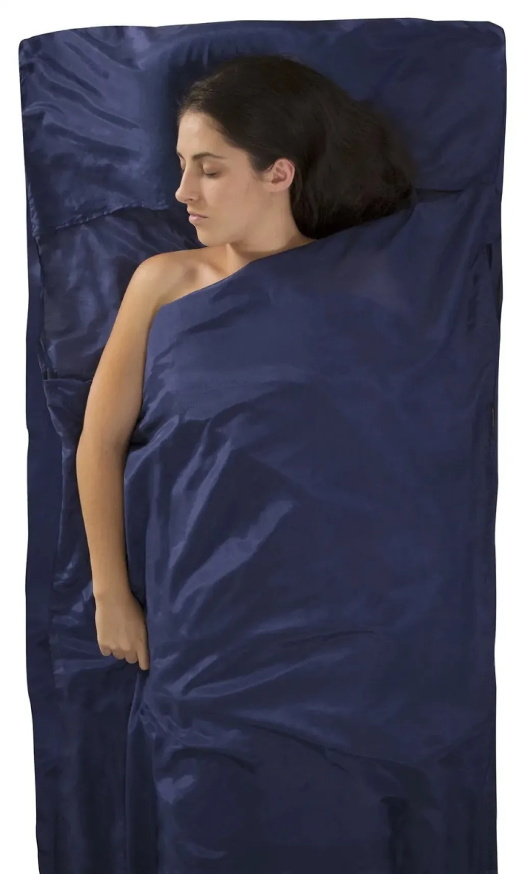 Вкладыш в спальник Sea To Summit Silk-Cotton Rectangular (Standard) 185 см, navy blue
