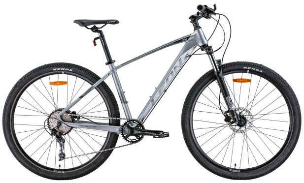 Велосипед 29" Leon TN-60 AM HDD (2022) серый с черным и синим (м)