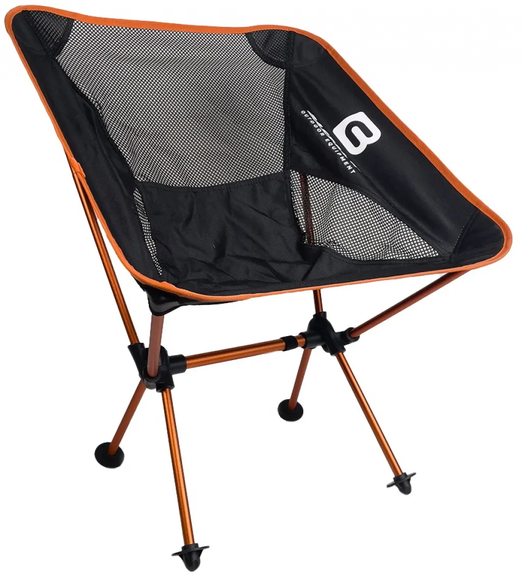 Кемпинговое кресло BaseCamp Compact, 50x58x56 см, black/orange