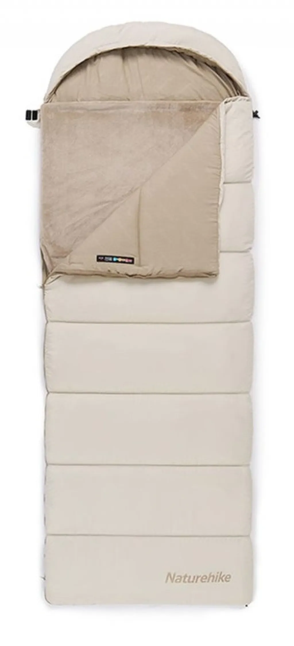 Спальный мешок Naturehike BE400 CNK2300SD021 (-1/6°C) 220 см (левый), beige