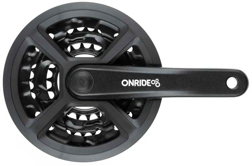 Шатуни Onride Trio 810P, 22/32/42T, під квадрат, L175мм, black