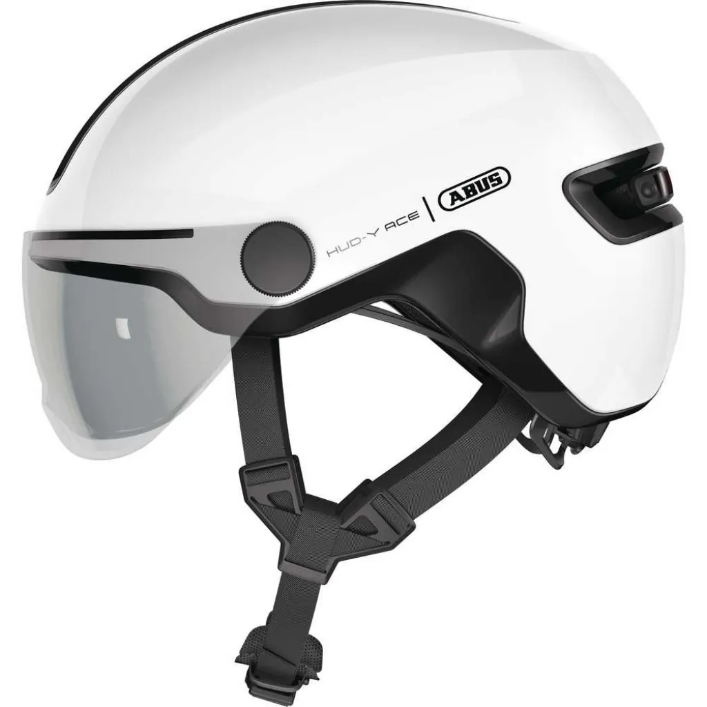 Шлем ABUS HUD-Y ACE Shiny White