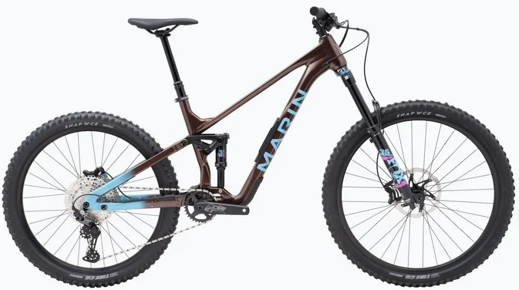 Велосипед 29-27.5" Marin Alpine Trail 1 (2024) gloss blue/brown/light blue