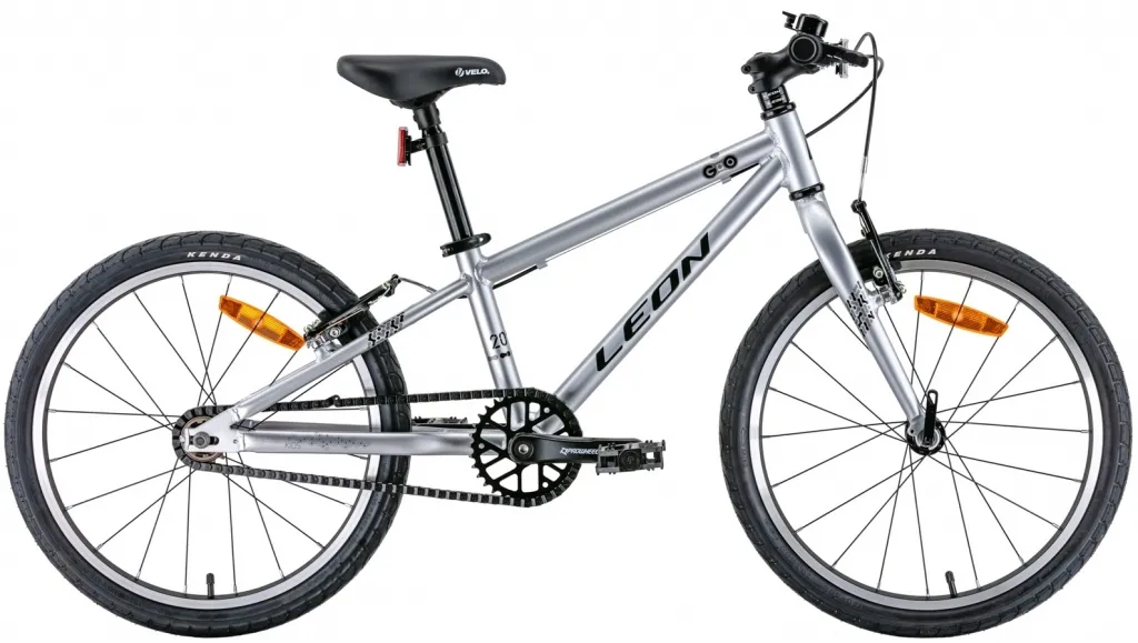 Велосипед 20" Leon GO Vbr (2022) сірий з чорним