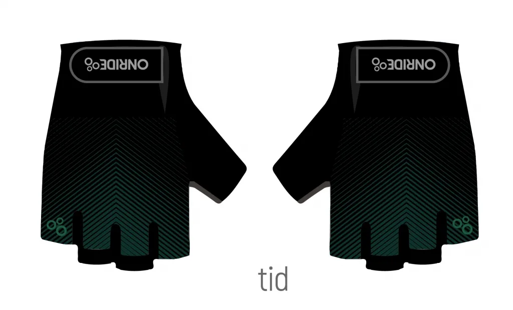 Перчатки ONRIDE TID 20 полоски green/black Перчатки ONRIDE TID 20 полоски green/black