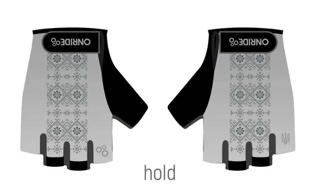 Перчатки ONRIDE Hold 20 Ornament grey Перчатки ONRIDE Hold 20 Ornament grey