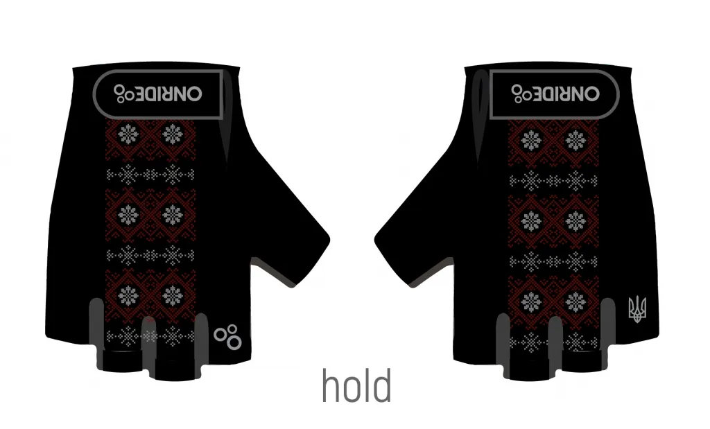 Перчатки ONRIDE Hold 20 Ornament black Перчатки ONRIDE Hold 20 Ornament black