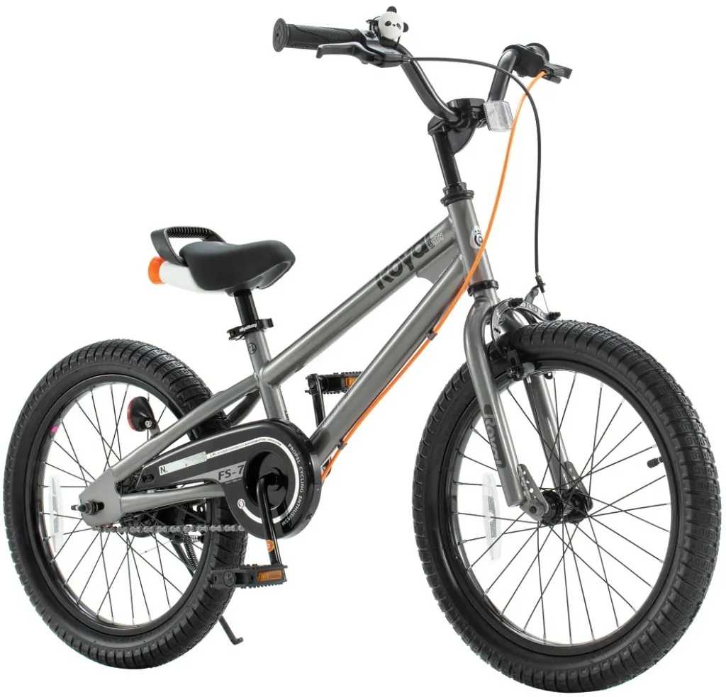 Велосипед 18" RoyalBaby Freestyle 7TH (2024) OFFICIAL UA сірий