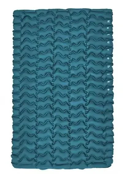 Матрас надувной двойной Naturehike CNK2550WS019, 65 мм, с мешком для надувания, blue