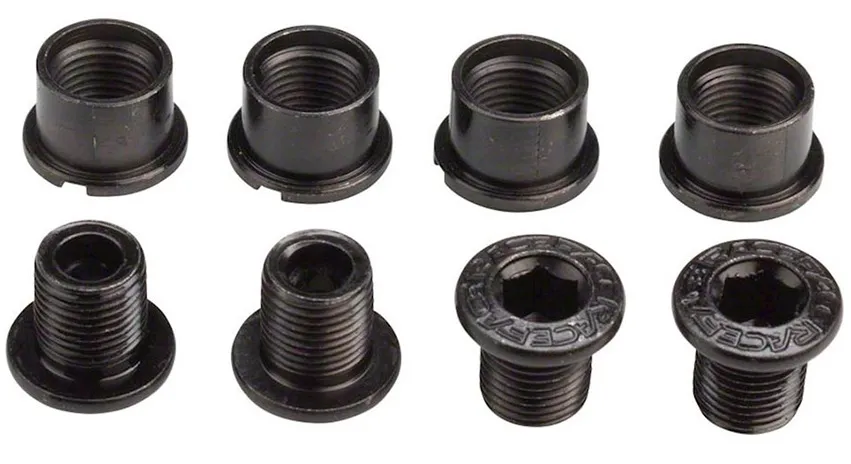 Гвинти (бонки) зірки шатунів Race Face M8x8.5 (4 болта + 4 гайки) alloy