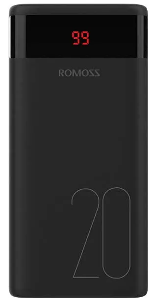 Універсальна мобільна батарея Romoss Ares 20 20000mAh, USB-C, 2xUSB, Lightning, micro