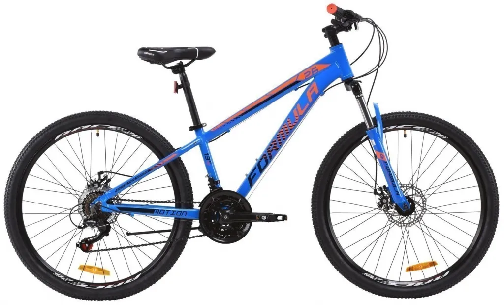 Велосипед 26" Formula MOTION DD сине-черно-оранжевый (2020)