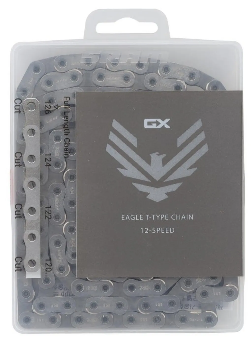 Цепь SRAM GX T-Type Eagle SolidPin 12-speed, 126 links, Powerlock, silver