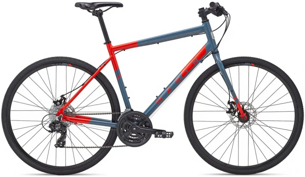 Велосипед 28" Marin FAIRFAX 1 (2021) Сіро-червоний