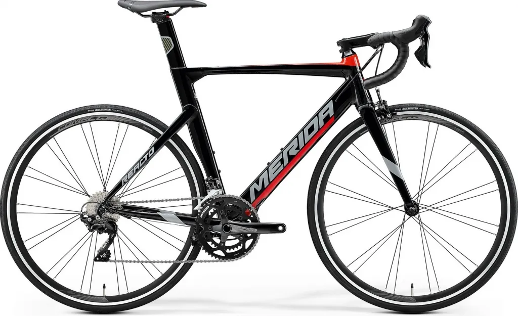 Велосипед 28" Merida Reacto 400 (2020) glossy black/red