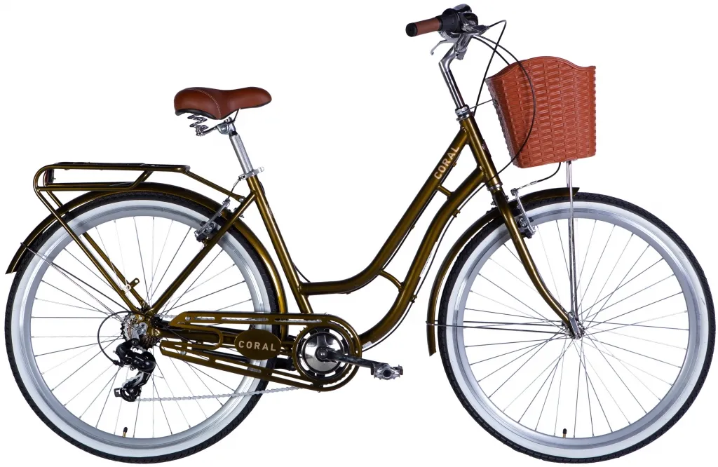 Велосипед 28" Dorozhnik CORAL Vbr FR (2025) болотно-зелений
